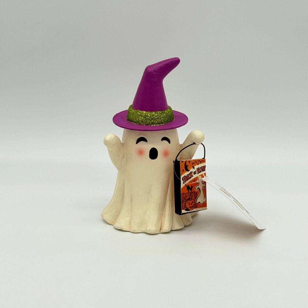 Bethany Lowe Witchy Ghost With Treat Bag Halloween Figurine NEW